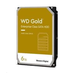 WD GOLD 6004FRYZ 6TB SATA/6Gb/s 256 MB predpomnilnika 7200 vrtljajev na minuto, CMR, Enterprise