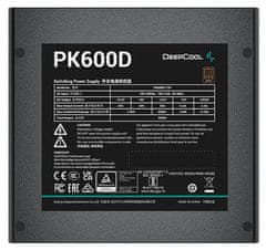 DEEPCOOL Napajalnik PK600D / 600W / ATX / 120 mm ventilator / 80 Plus Bronze