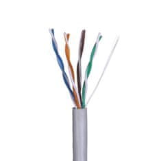 shumee Omrežni kabel A-LAN, žica, 100% baker KIU5PVC305NC (UTP; 305m; kat. 5e; siva barva)