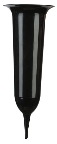 Pokopališka vaza UH 24cm črna