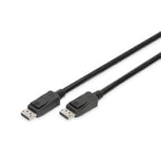 Digitus Digitus | DisplayPort | Moški | 20-pinski DisplayPort | Moški | Črna | 20-pinski DisplayPort | 3 m kabla