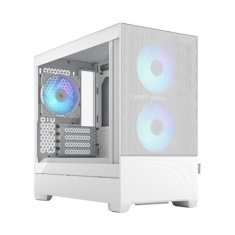 Fractal Design Fractal Design | Pop Mini Air RGB | Stransko okno | Bela TG prozorna barva | mATX, Mini ITX | Napajalnik ni priložen | ATX