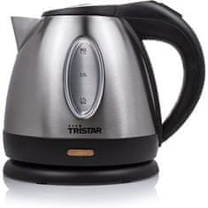 Tristar Tristar | Vrč za kuhanje | WK-1323 | Standard | 1500 W | 1,2 L | Nerjaveče jeklo | 360° vrtljivo podnožje | Srebrna