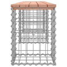 Vidaxl Vrtna klop gabion 203x31x42 cm trden les douglas