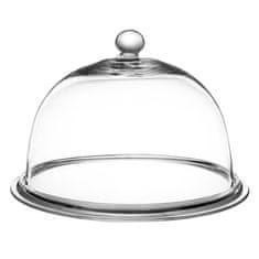 Zvon za pecivo s krožnikom Banquet 32cm / steklo