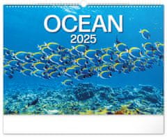 NOTIQUE Stenski koledar Ocean 2025, 48 x 33 cm