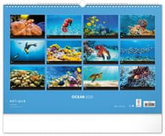 NOTIQUE Stenski koledar Ocean 2025, 48 x 33 cm