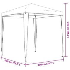 Vidaxl Profesionalen vrtni šotor 2x2 m antraciten