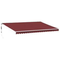 Vidaxl Avtomatsko zložljiva tenda LED bordo 500x350 cm