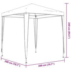 Vidaxl Vrtni šotor 2x2 m bel