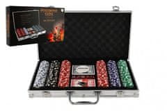 Teddies Poker set 300 kosov + karte + kocke v aluminijastem kovčku