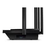 TP-Link Usmerjevalnik Dual-Band Wi-Fi 6 574 Mb/s/2,4 GHz + 4804 Mb/s/5 GHzSPEC: 6× antena, Qualcomm 1 GHz