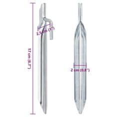 Vidaxl Klini za šotor 24 kosov U oblika 17 cm Ø20 mm pocinkano jeklo