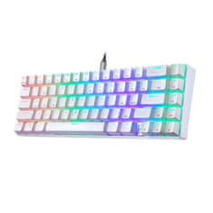 Motospeed Klawiatura mechaniczna Motospeed CK67 RGB (biała)