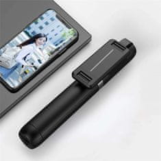 Blitzwolf Selfie Stick Tripod P50 držalo za telefon + daljinski upravljalnik Bluetooth Black