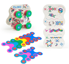 CLIXO CLIXO Tiny & Mighty - magnetna gradbena igrača s 9 deli