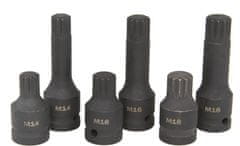 MAR-POL Udarna nasadna glava 1/2" XZN (spline) M14, M16, M18, komplet 6 M66417