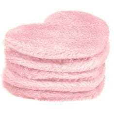 shumee Heart Pads kozmetični vložki za večkratno uporabo Pink 5 kos.