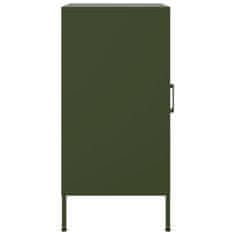 Vidaxl Komoda olivno zelena 36x39x79 cm jeklo