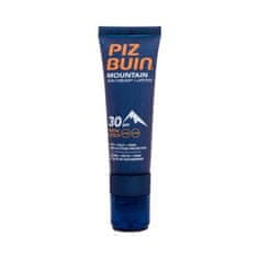 Piz Buin Mountain Sun Cream + Lipstick SPF30 vlažilna krema z zaščito pred soncem in balzam za ustnice 2v1 20 ml unisex