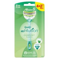 shumee My Intuition Xtreme3 Comfort Sensitive britvice za enkratno uporabo za ženske 6 kos