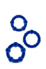 Blush Komplet-STAY HARD BEADED COCKRINGS BLUE