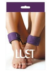 NS Novelties Manšete-LUST BONDAGE ANKLE CUFFS PURPLE