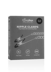 Ero Stymulator-Long Nipple Clamps With Chain