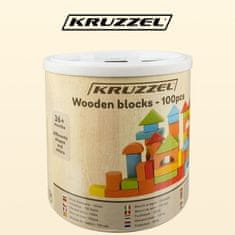 Kruzzel Lesene kocke - 100 kosov. Kruzzel 22666 