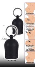Black Velvets Silikonske vakuumske črpalke za bradavičke bdsm sex