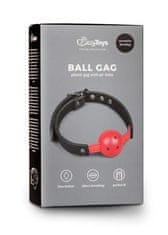 Ero Knebel-Ball Gag s PVC žogo - rdeča