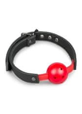 Ero Knebel-Ball Gag s PVC žogo - rdeča