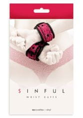 NS Novelties Rokavice-SINFUL WRIST CUFFS PINK