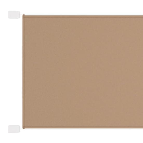 Vidaxl Vertikalna markiza taupe 140x360 cm tkanina oxford