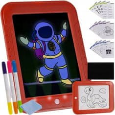 Kruzzel Magic board otroška tablica Magic Drawing Pad LED pisala za risanje 16950 