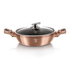 shumee WOK GRANITNI LONEC 28cm 3,8L BERLINGER HAUS METALLIC LINE ROSE GOLD BH-1519N