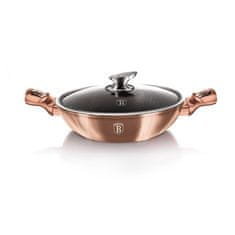 shumee WOK GRANITNI LONEC 30CM 4,4L BERLINGER HAUS METALLIC LINE ROSE GOLD BH-7100