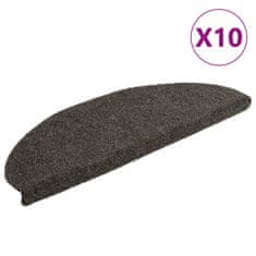 Vidaxl Samolepilne preproge za stopnice 10 kosov antracit 65x21x4 cm