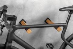 Parax Twin Sticks stenski nosilec za kolo, hrast