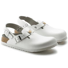 Birkenstock Natikači Birkenstock Tokio ESD Natural Leather, beli, 46