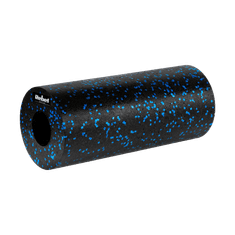 shumee Masažni valj, gladek foam roller 14x33cm, črno moder, EPP material, REBEL ACTIVE