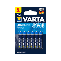 shumee VARTA LR03 LONGLIFE alkalna baterija 6 kos/bl.