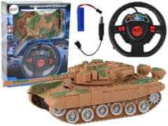 shumee R/C Tank Daljinsko vodene Luči Zvok Pesek 1:18 27MHz