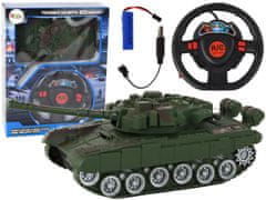 shumee R/C Tank Daljinsko vodene luči Zvok Zelena 1:18 27MHz