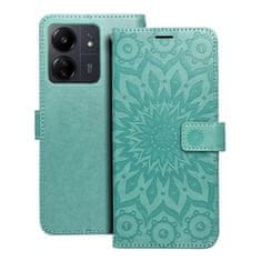 OEM MEZZO Knjižni ovitek za XIAOMI Redmi 13C / POCO C65 mandala green