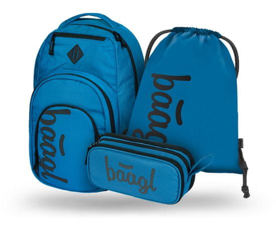 BAAGL 3 SET Coolmate Ocean Blue: nahrbtnik, peresnica, torba