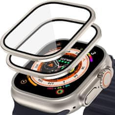 Hofi Glass Ring 2x zaščitno steklo za Apple Watch Ultra 1 / 2 49mm, titanium