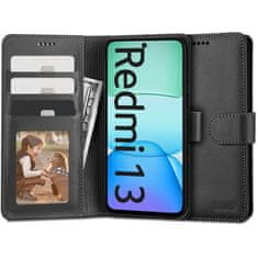 Tech-protect Wallet knjižni ovitek za Xiaomi Redmi 13, črna