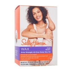 Sally Hansen Wax Extra Strength All-Over Body Wax Kit Set vosek 170 g + azulensko olje 14,7 ml + trakovi iz blaga 20 kos + lesena lopatka 8 kos za ženske POKR