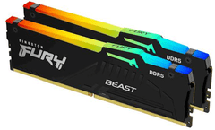 Kingston Fury Beast RGB XMP RAM disk, DDR5, 2x 8GB, 16GB, CL30, DIMM (KF560C30BBAK2-16)